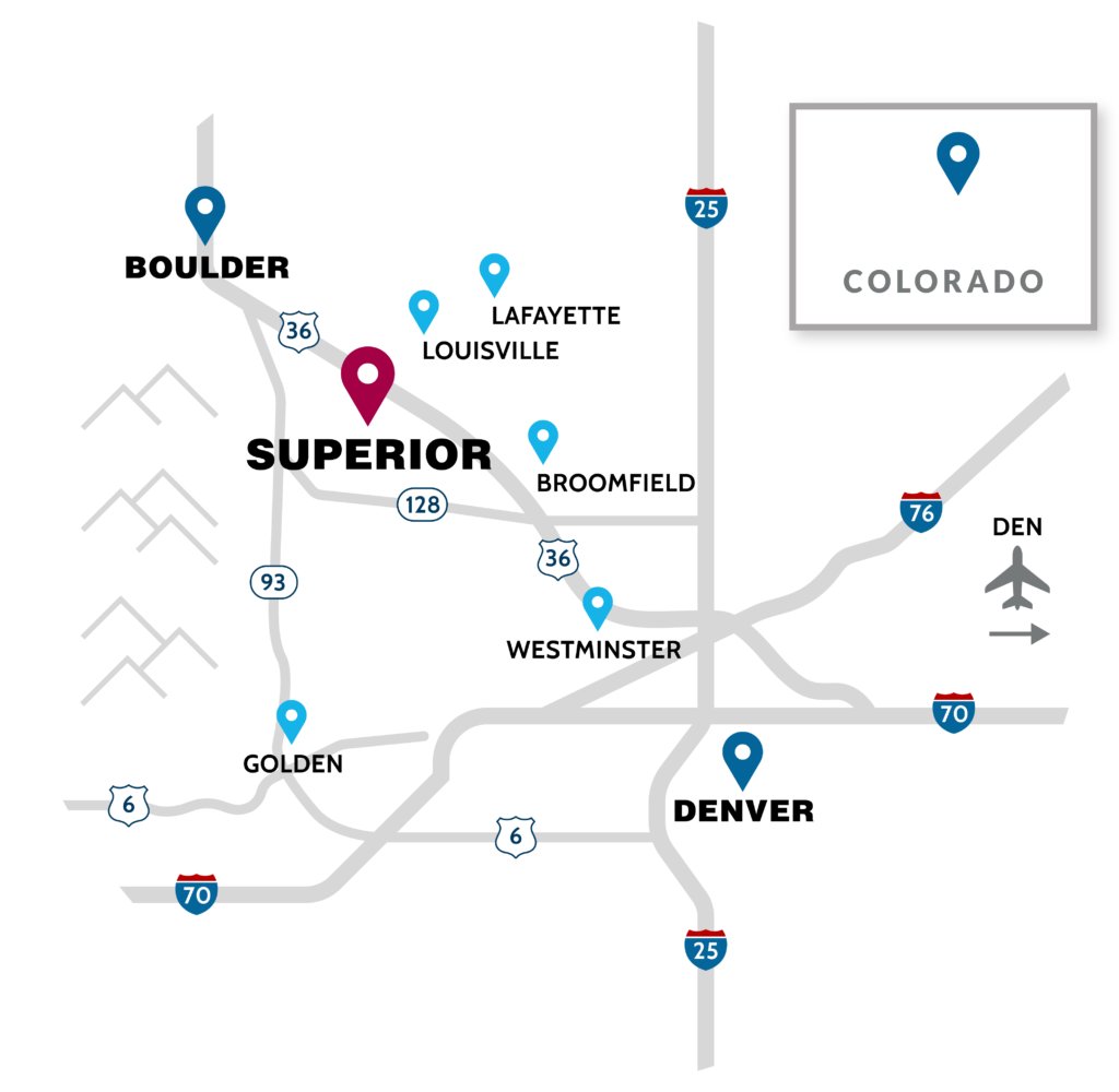 Town of Superior Map