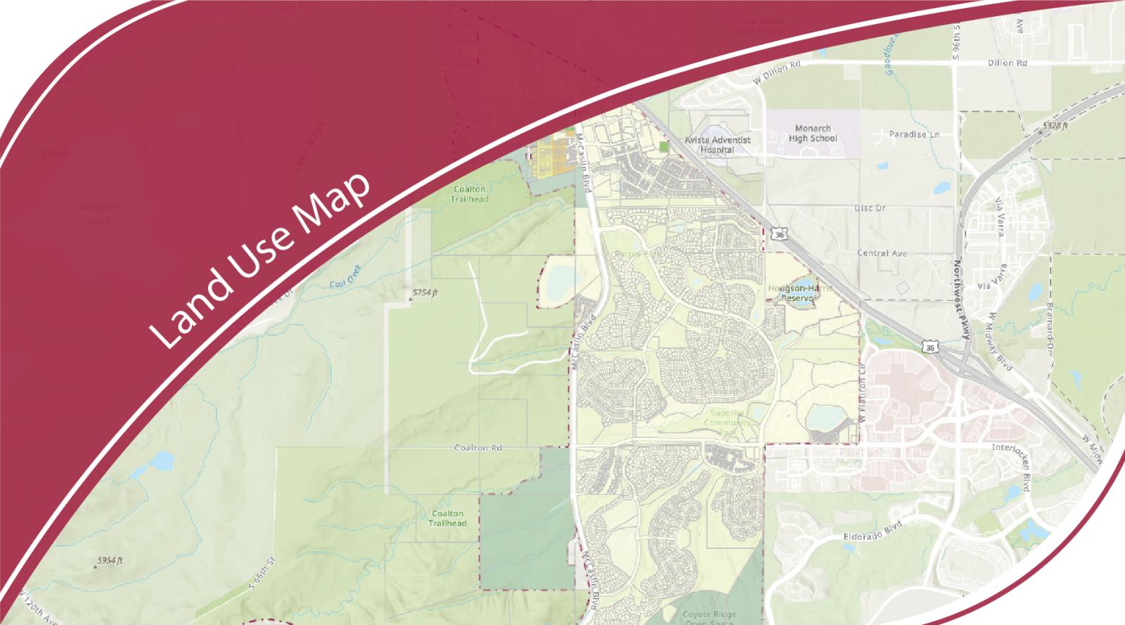 Click here to got to the interactive Land Use Map.