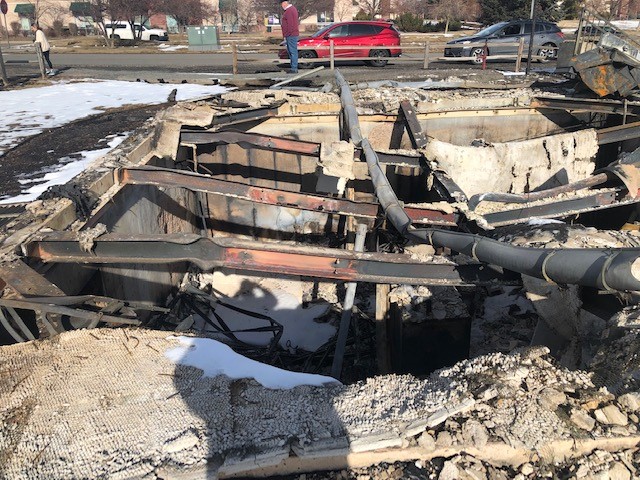 Historical Musuem shortly after the Marshall Fire.