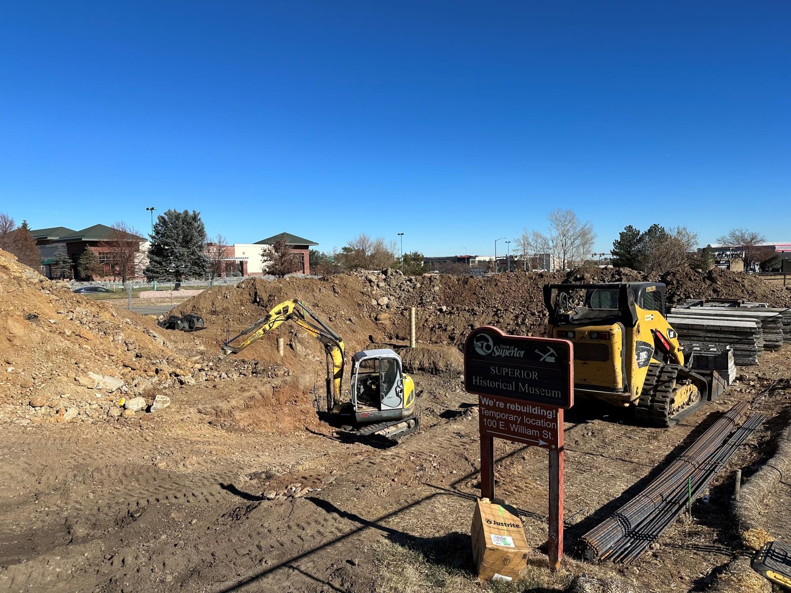 Construction beginning on the Historical Musuem Rebuild.