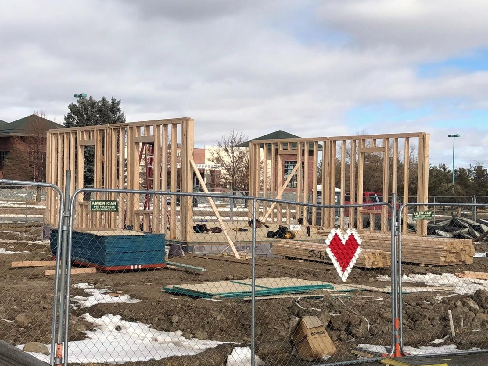 Structure and walls are added to the Historical Musuem Rebuilding project.