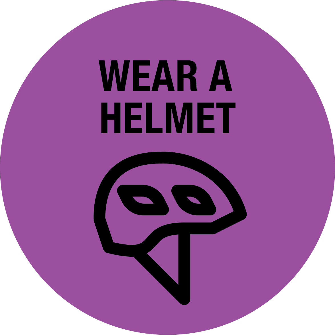 Wear a helmet icon