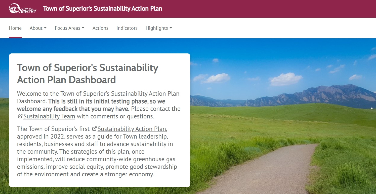 Click here to visit the Sustainability Dashboard.