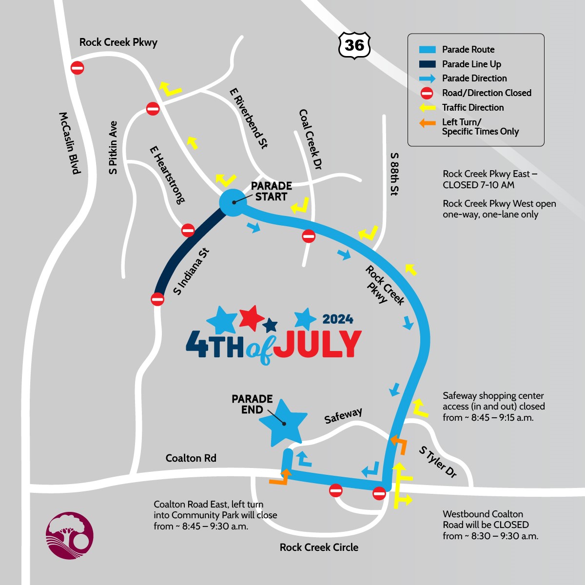 4th parade map