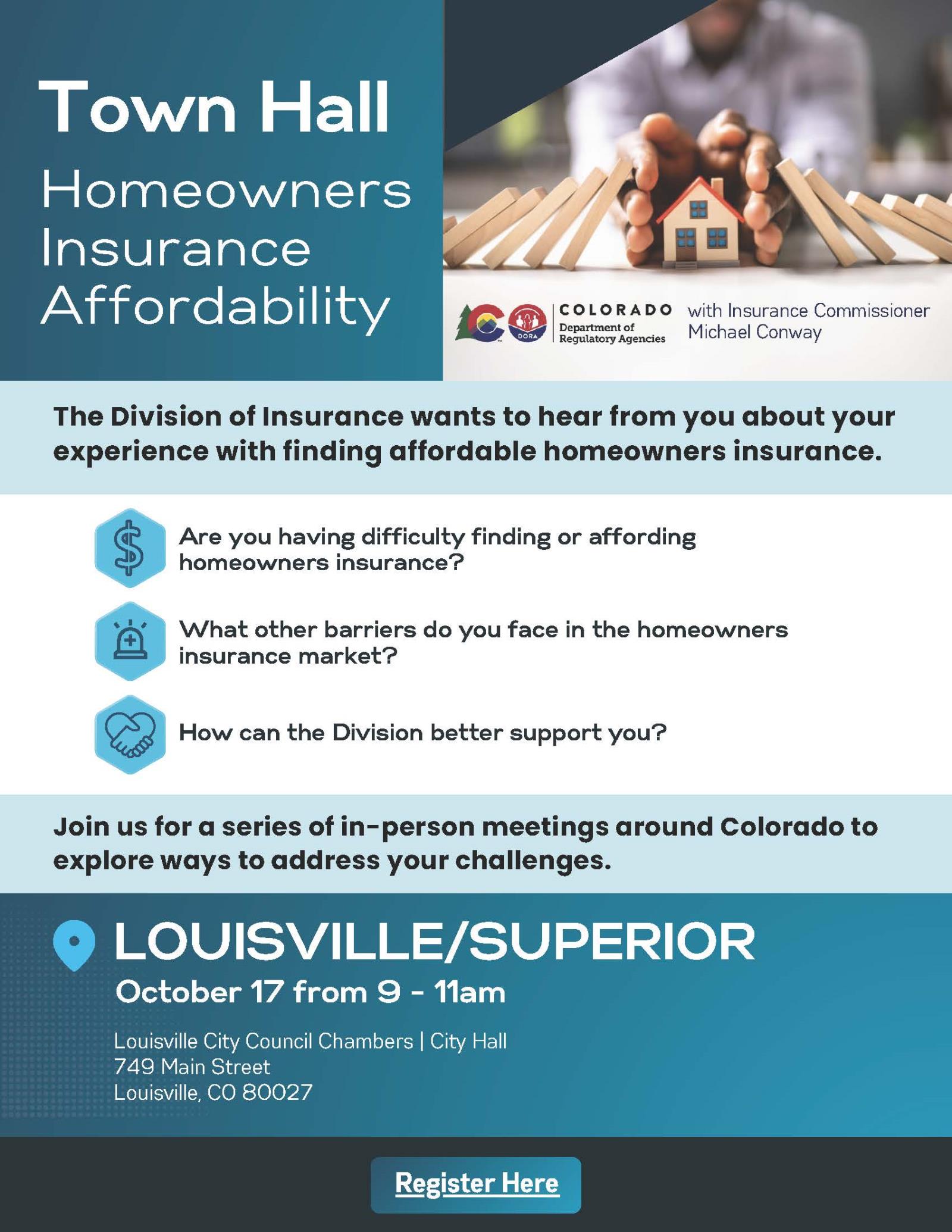 home owners insurance affordability town hall